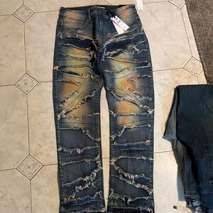 Ripped Denim Jeans for Men